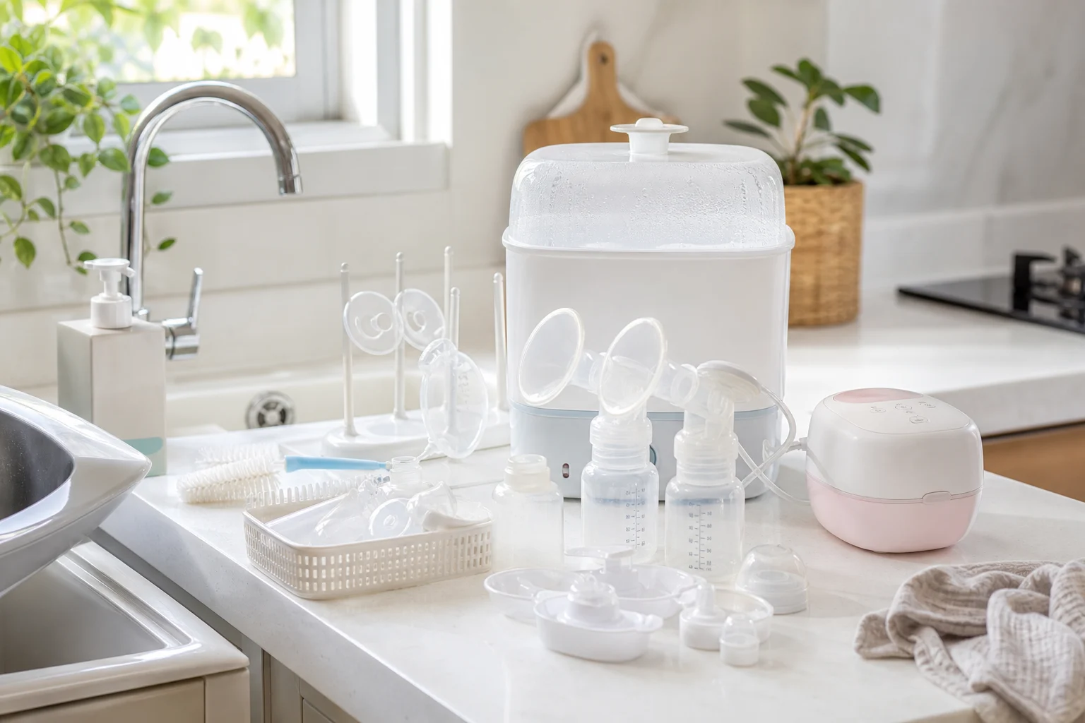 How to Clean and Sterilise an Electric Breast Pump