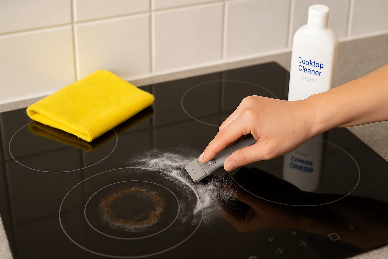 How to Remove Burn Marks from a Ceramic Hob