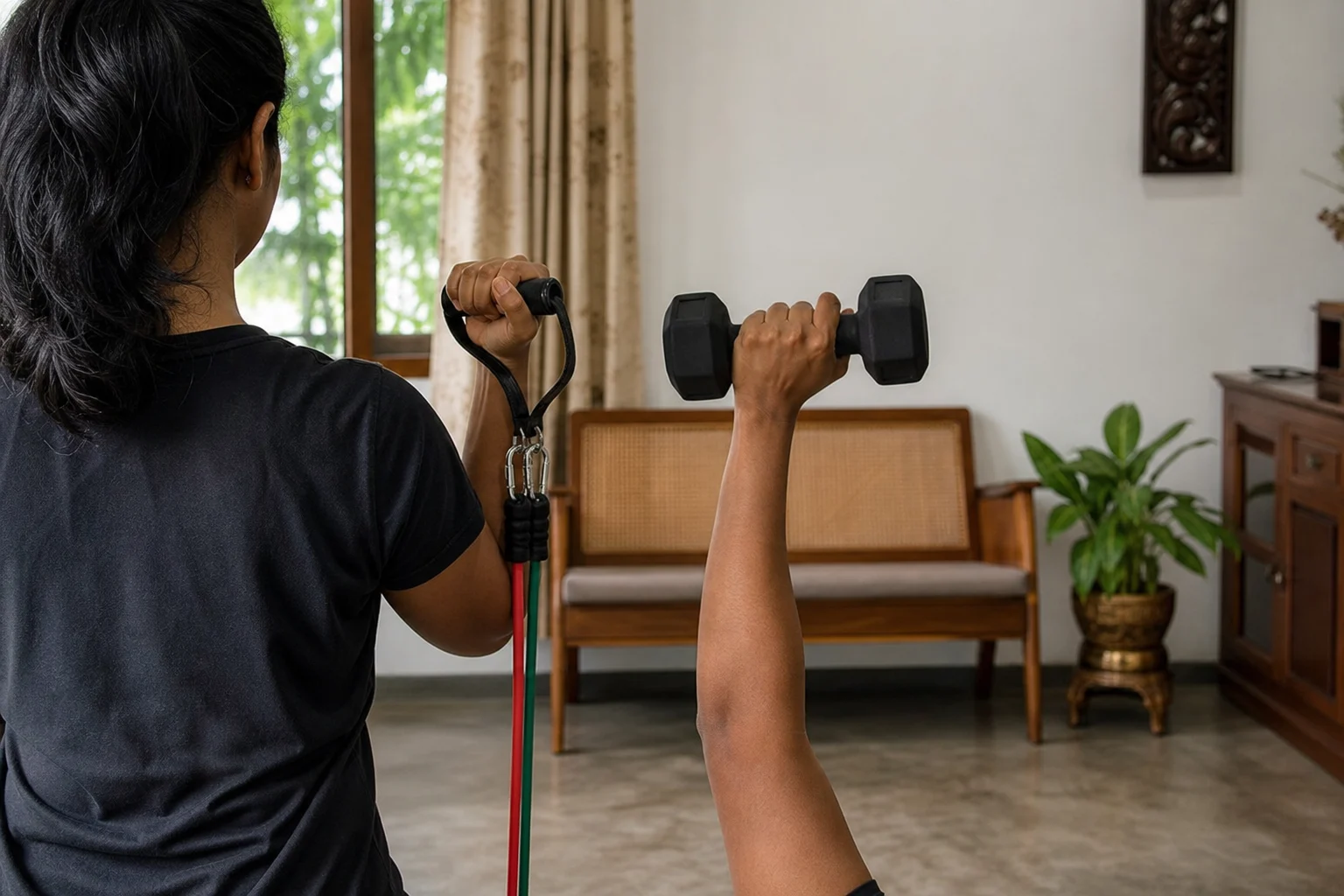 Resistance Bands vs Dumbbells: Which Is Better for Home Workouts in Sri Lanka?